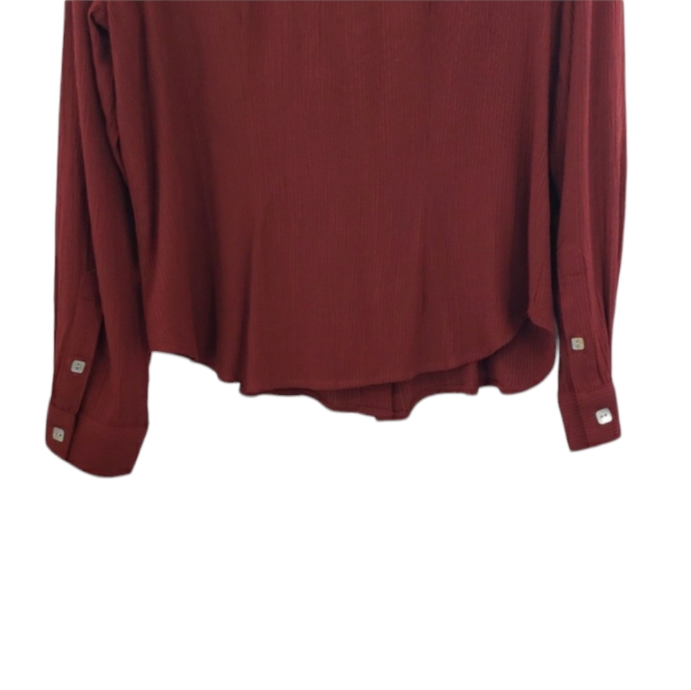 Women's Rust Button-Up Shirt - Picture 8 of 10
